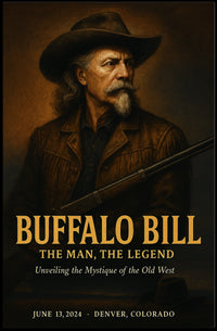 Buffalo Bill Vintage Art Poster: Cultural or Heritage Poster