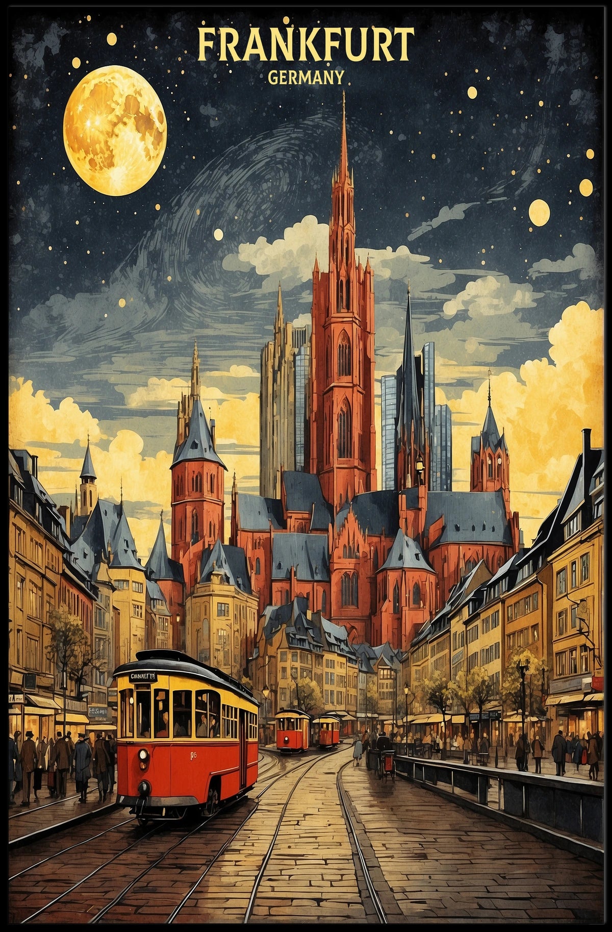 Frankfurt by Night Poster