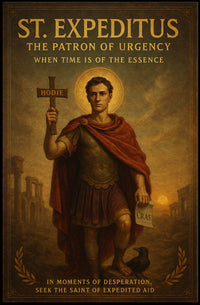 St. Expeditus The Patron of Urgency Poster