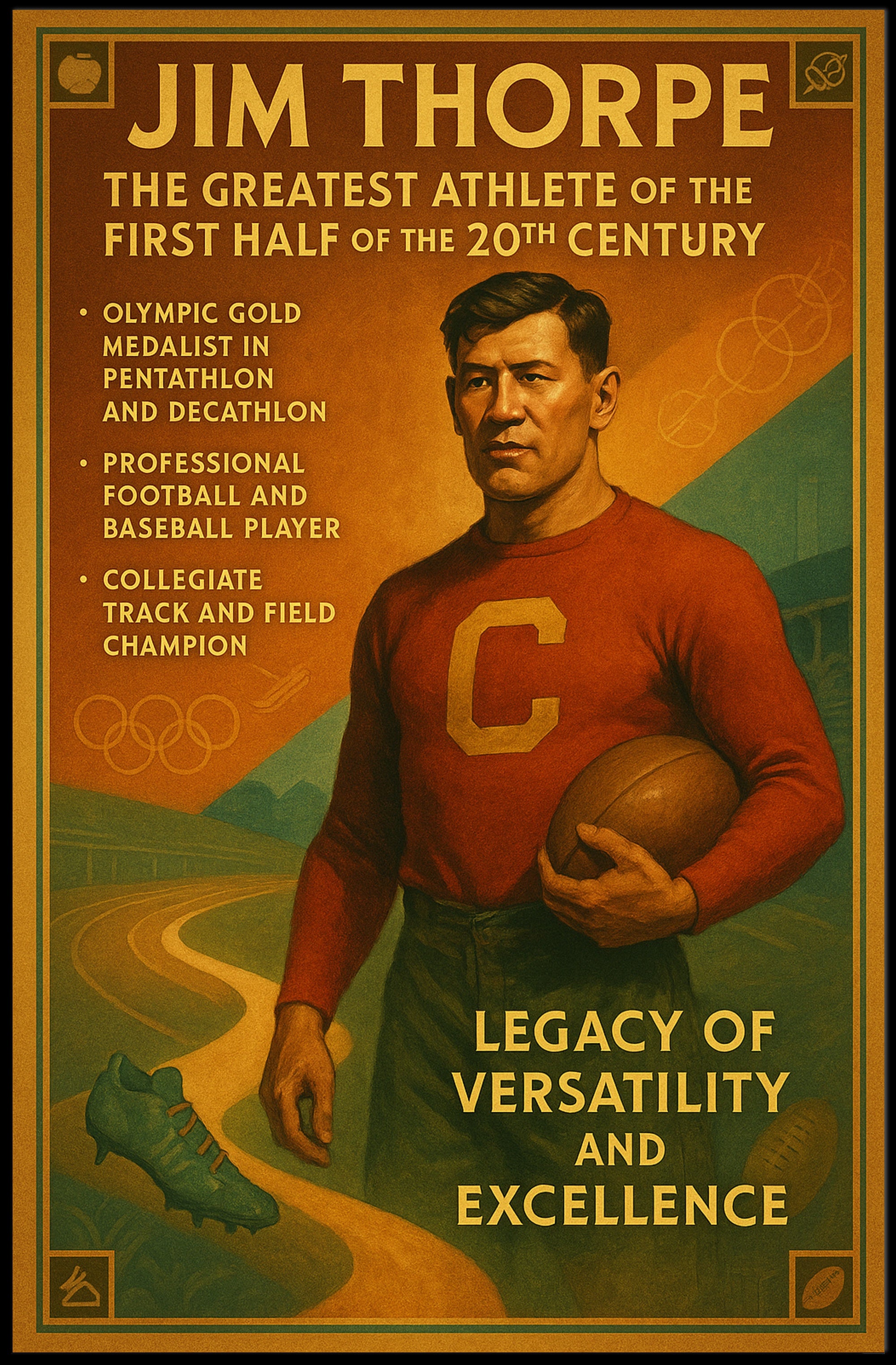 Jim Thorpe: The Greatest Athlete of the 20th Century Poster