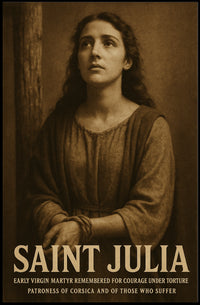 Saint Julia Patroness Of Corsica Poster