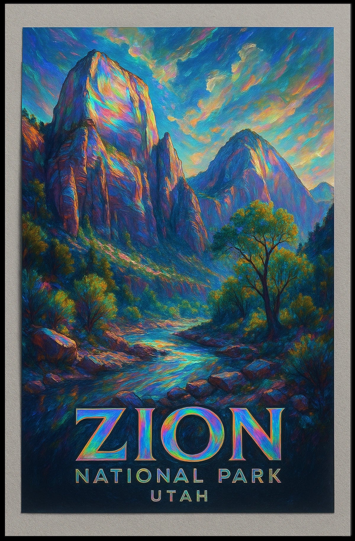 Zion National Park Poster