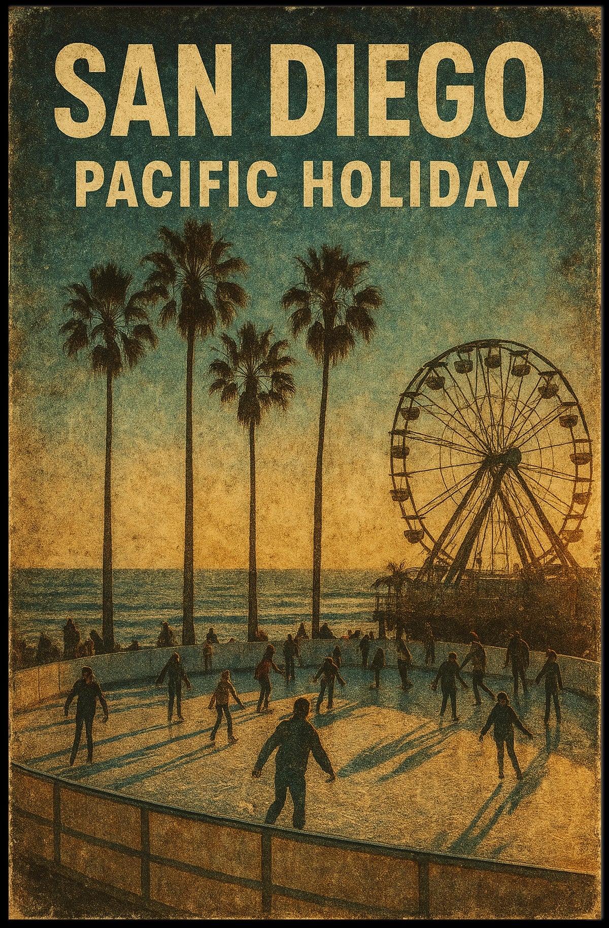 San Diego Pacific Holiday Poster