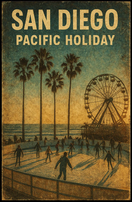 San Diego Pacific Holiday Poster