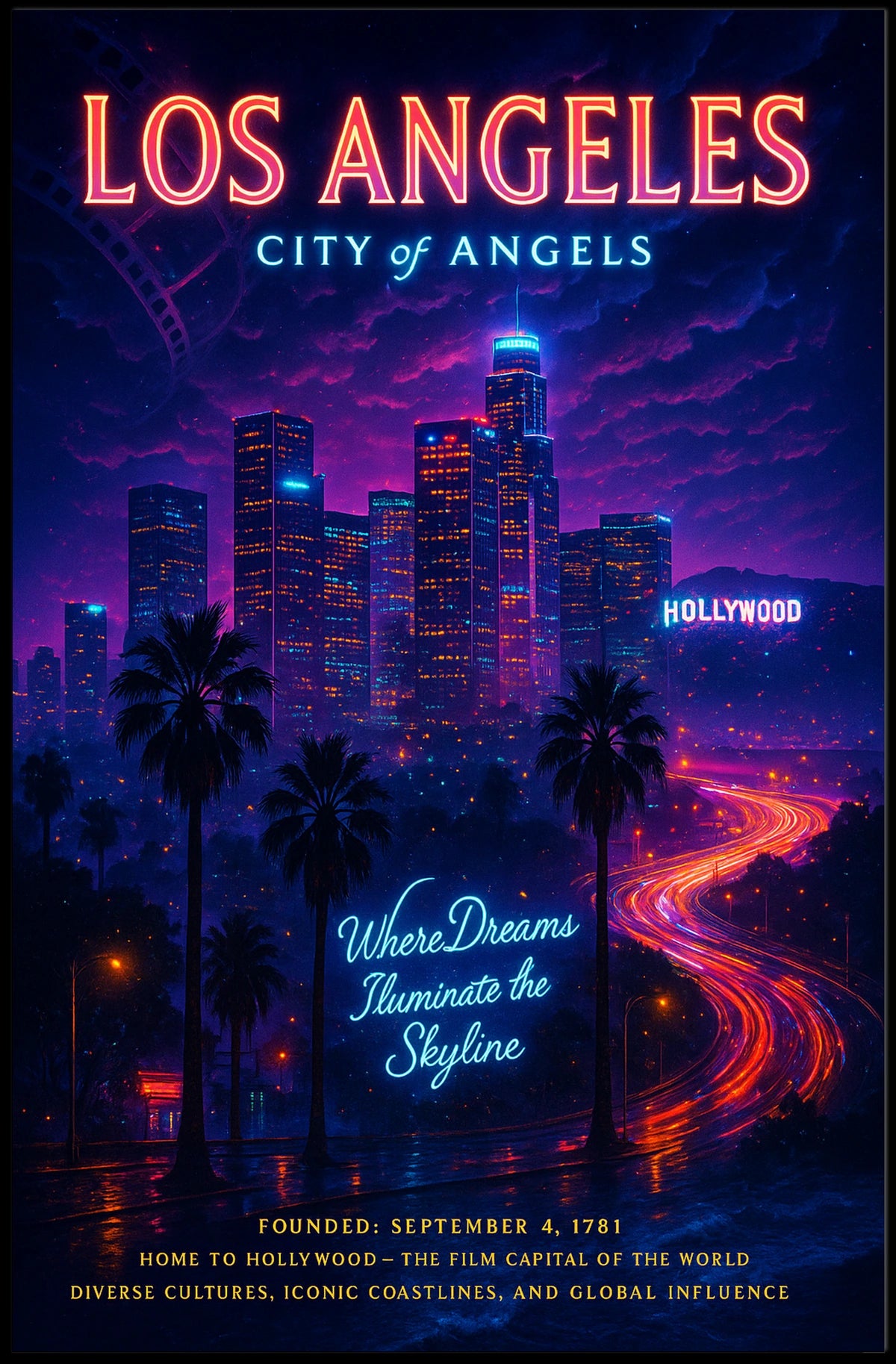 Los Angeles City of Angels Poster