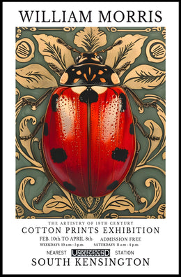 William Morris Cotton Prints Exhibition Poster