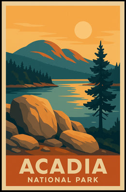 Acadia National Park Scenic Wanderlust Poster