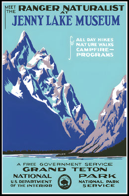 Jenny Lake Museum Grand Teton National Poster