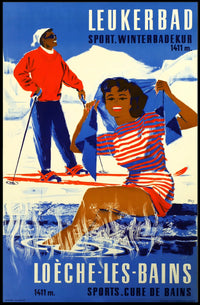 Leukerbad Winter Sports And Spa Poster