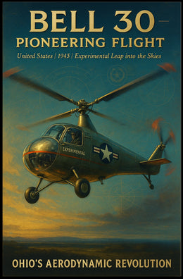 Bell 30 Pioneering Flight Poster