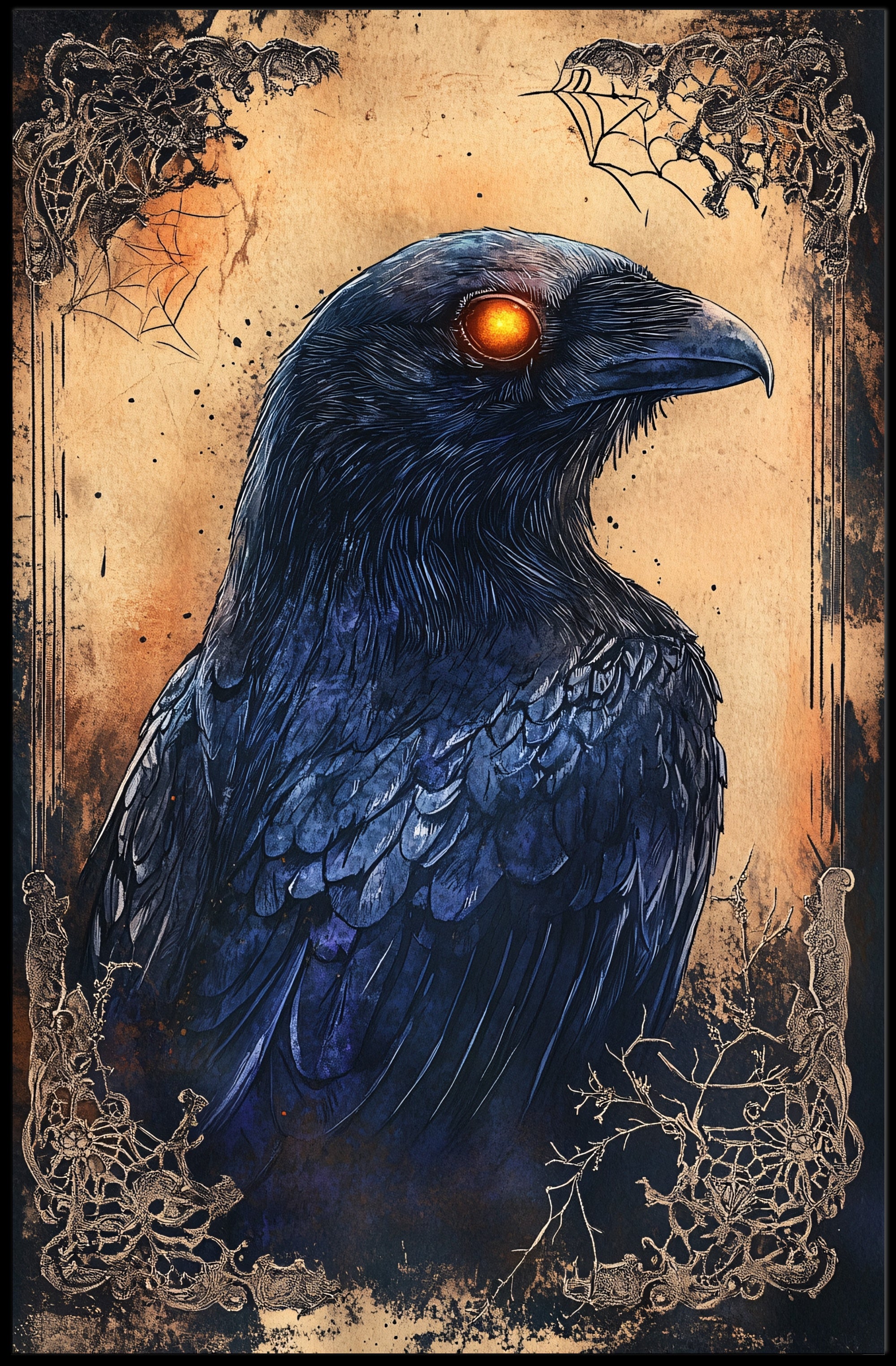 The Enigmatic Raven Poster