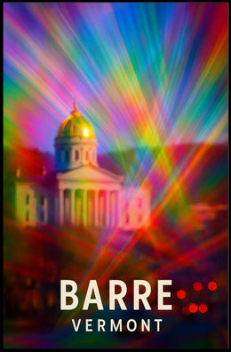 Barre, Vermont A Colorful Perspective Poster