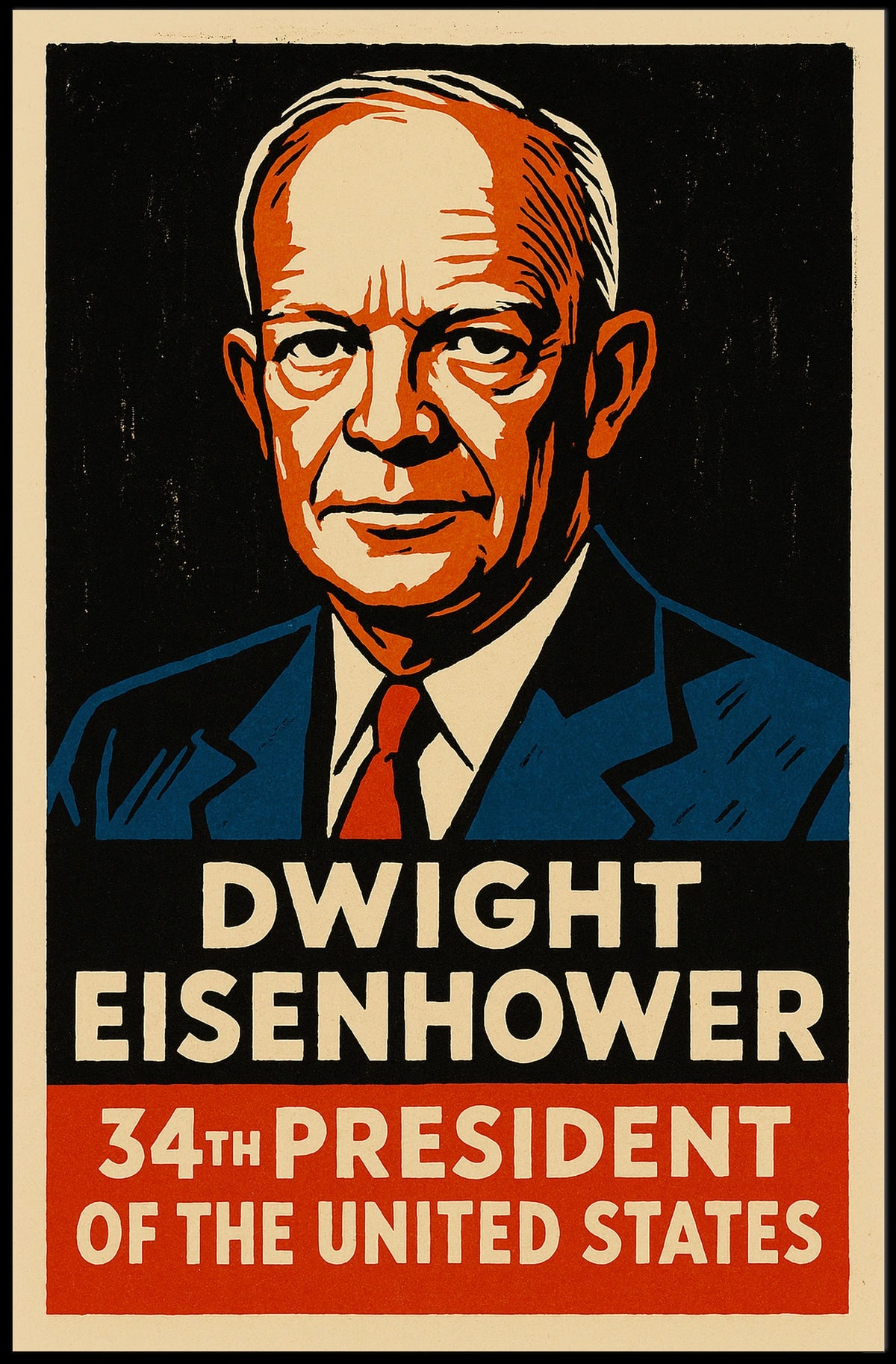 Dwight Eisenhower 34th President Poster
