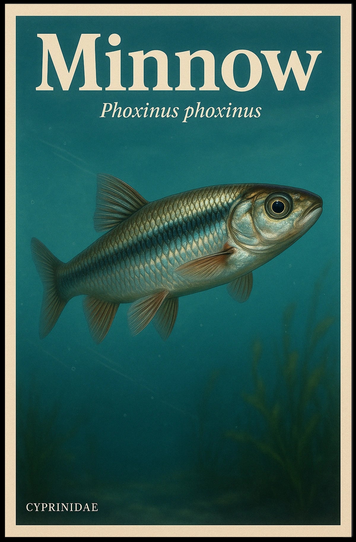 Minnow Phoxinus Phoxinus Poster