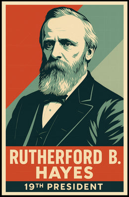 Rutherford B Hayes 19th President Litho HistoryBuff Poster