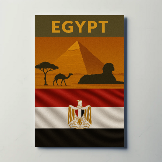 Egyptian Landscapes Vintage Travel Art Print Travel Poster