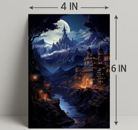 Enchanted Moonlit Castle Poster