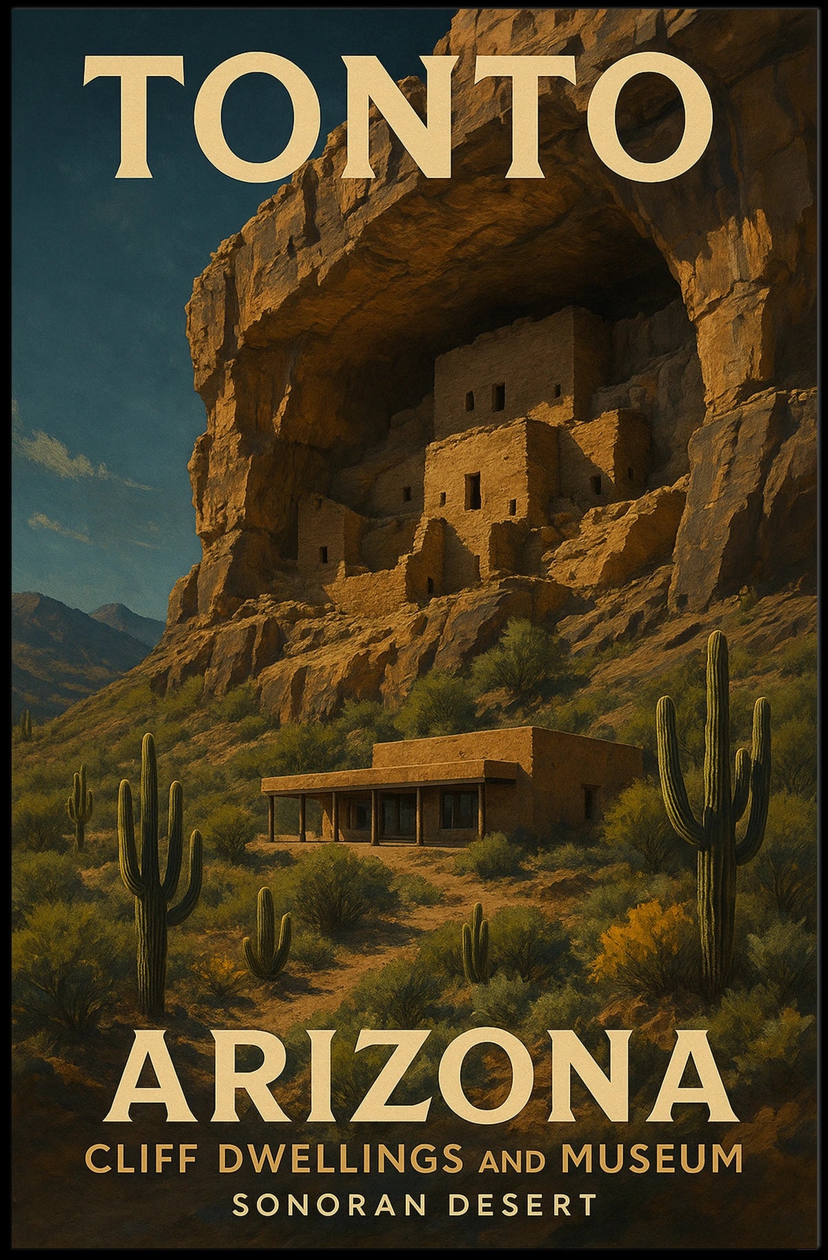 Tonto Cliff Dwellings And Museum Poster