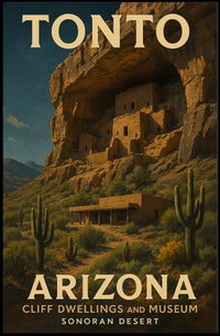 Tonto Cliff Dwellings And Museum Poster