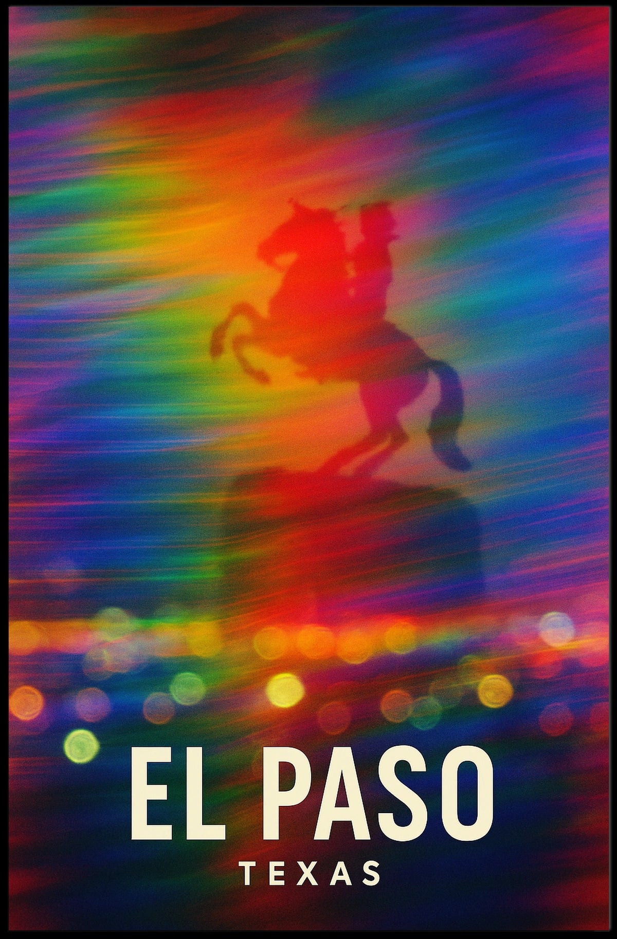 El Paso Texas Scenic Travel Photography Poster