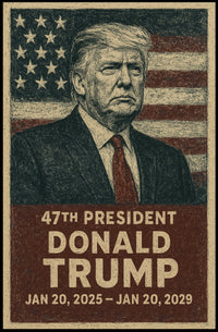 Donald Trump 47th President Poster