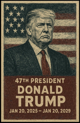 Donald Trump 47th President Poster
