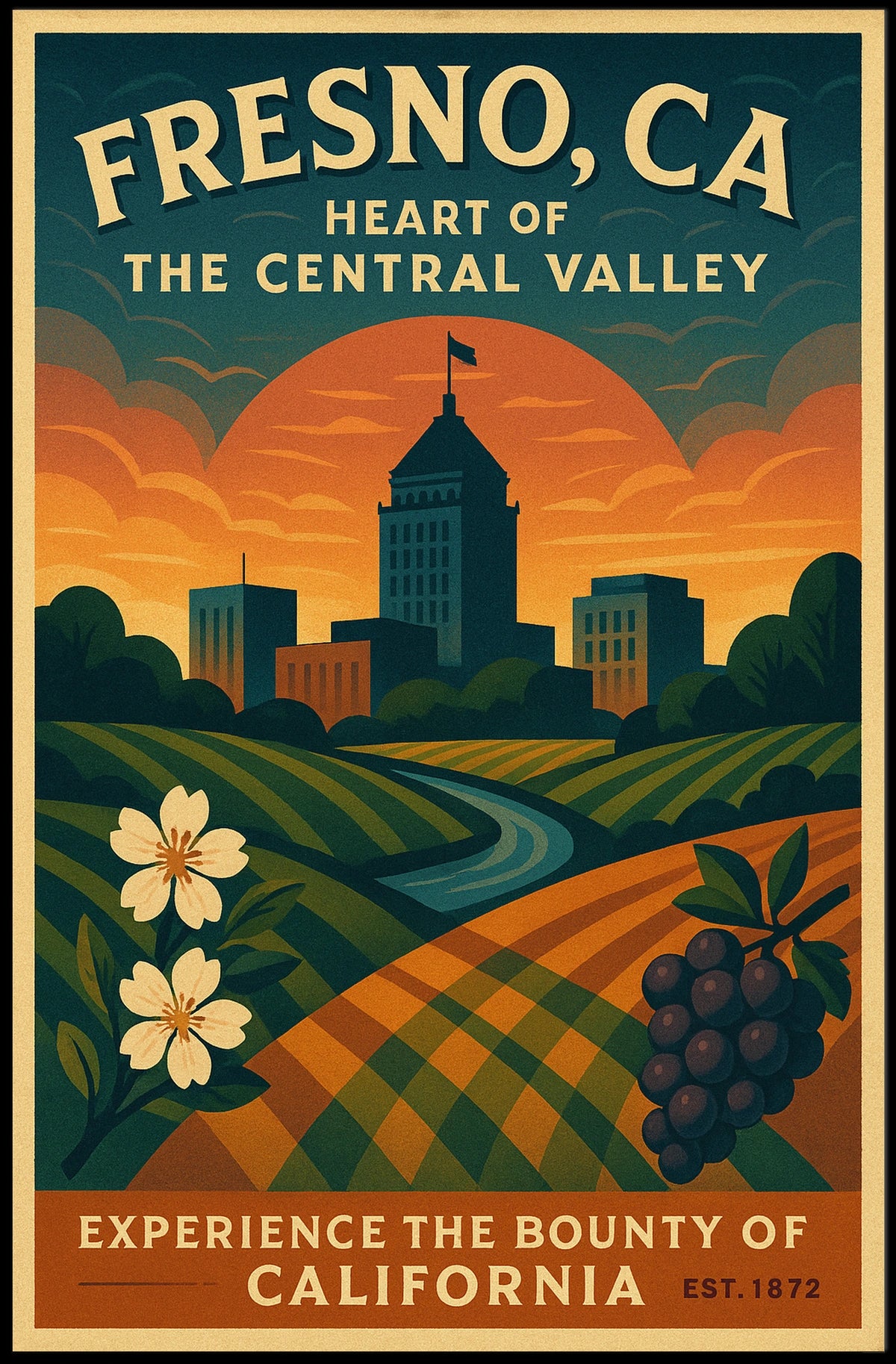Heart of the Central Valley Poster