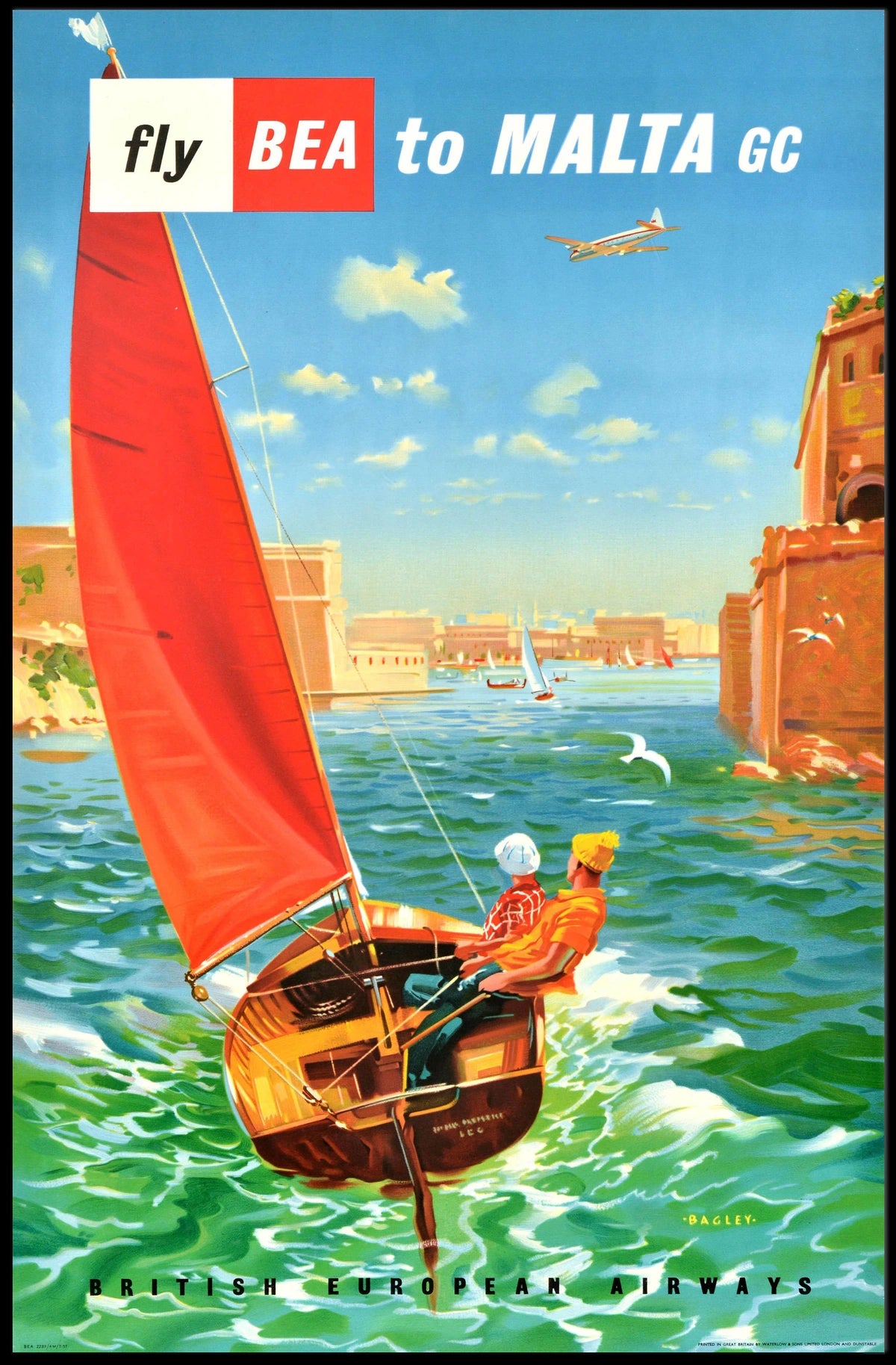 Fly Bea To Malta Poster
