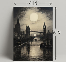 Moonlit London Poster