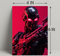 Cybernetic Warrior Poster PosterGoat