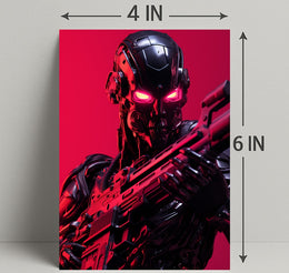 Cybernetic Warrior Poster PosterGoat