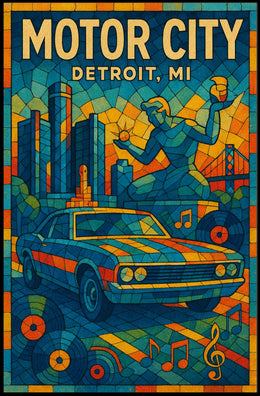 Motor City Detroit, MI Poster