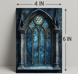 Gothic Stained Glass Window Poster