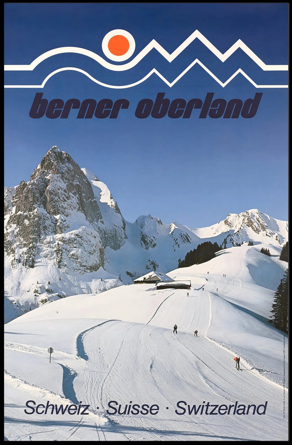 Berner Oberland Winter Wonderland Poster