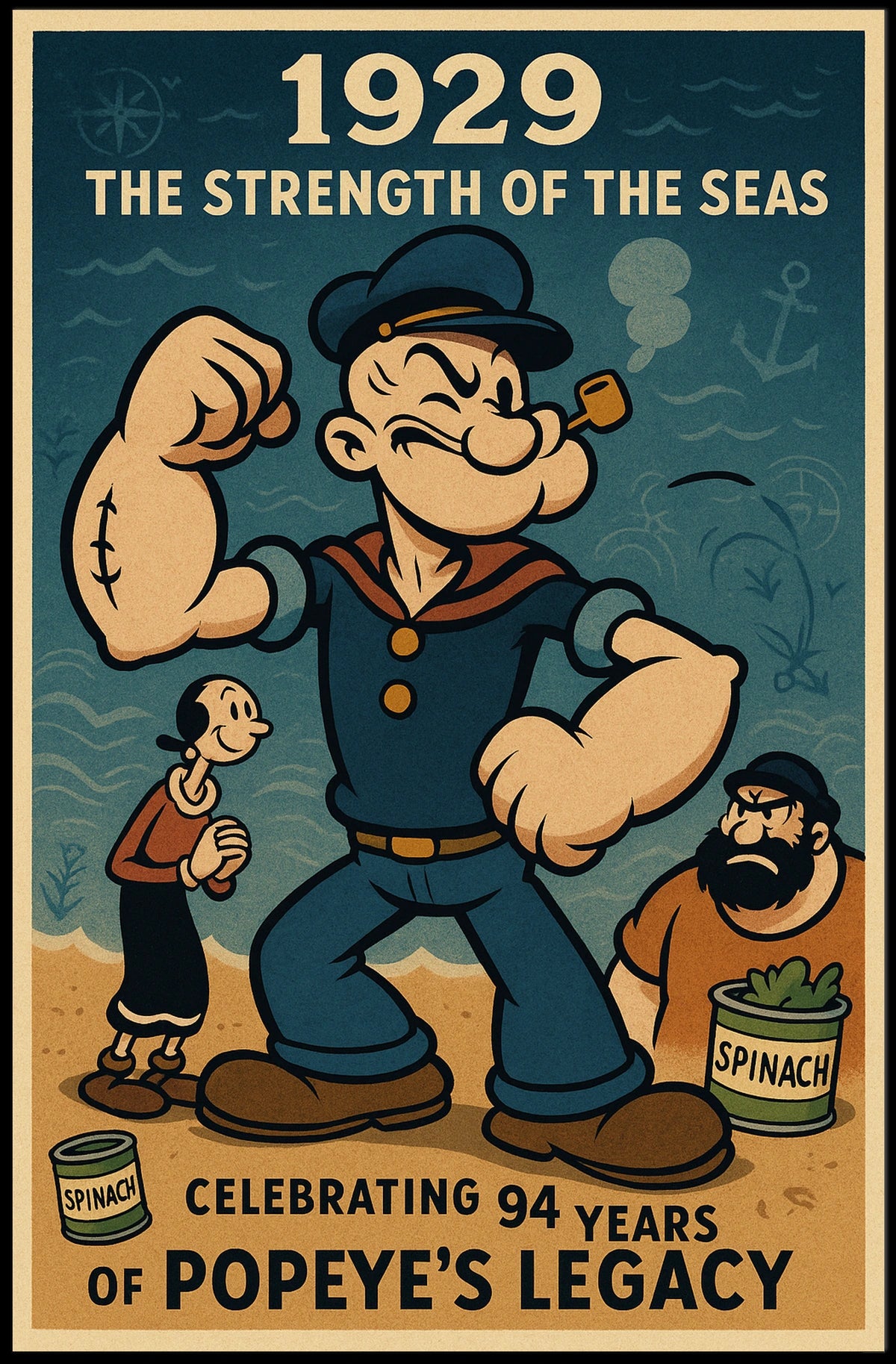 Popeye 1929 Art Poster POP-219
