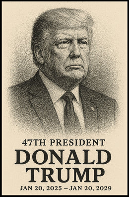 Donald Trump 47th President Pop Art Patriot Poster