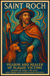 Saint Roch Patron of Dogs and the Sick Poster