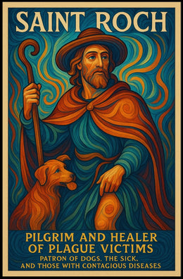 Saint Roch Patron of Dogs and the Sick Poster