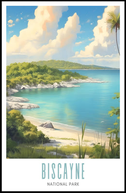 Biscayne Tranquil Shores Travel Poster Print
