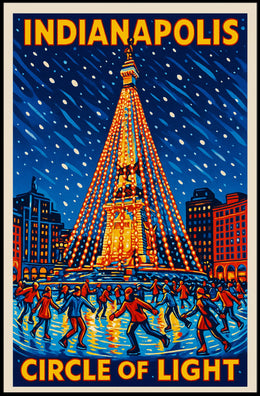 Indianapolis Circle Of Light Poster