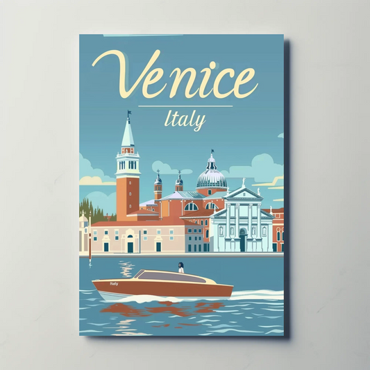 Venice, Italy Vintage Style Poster