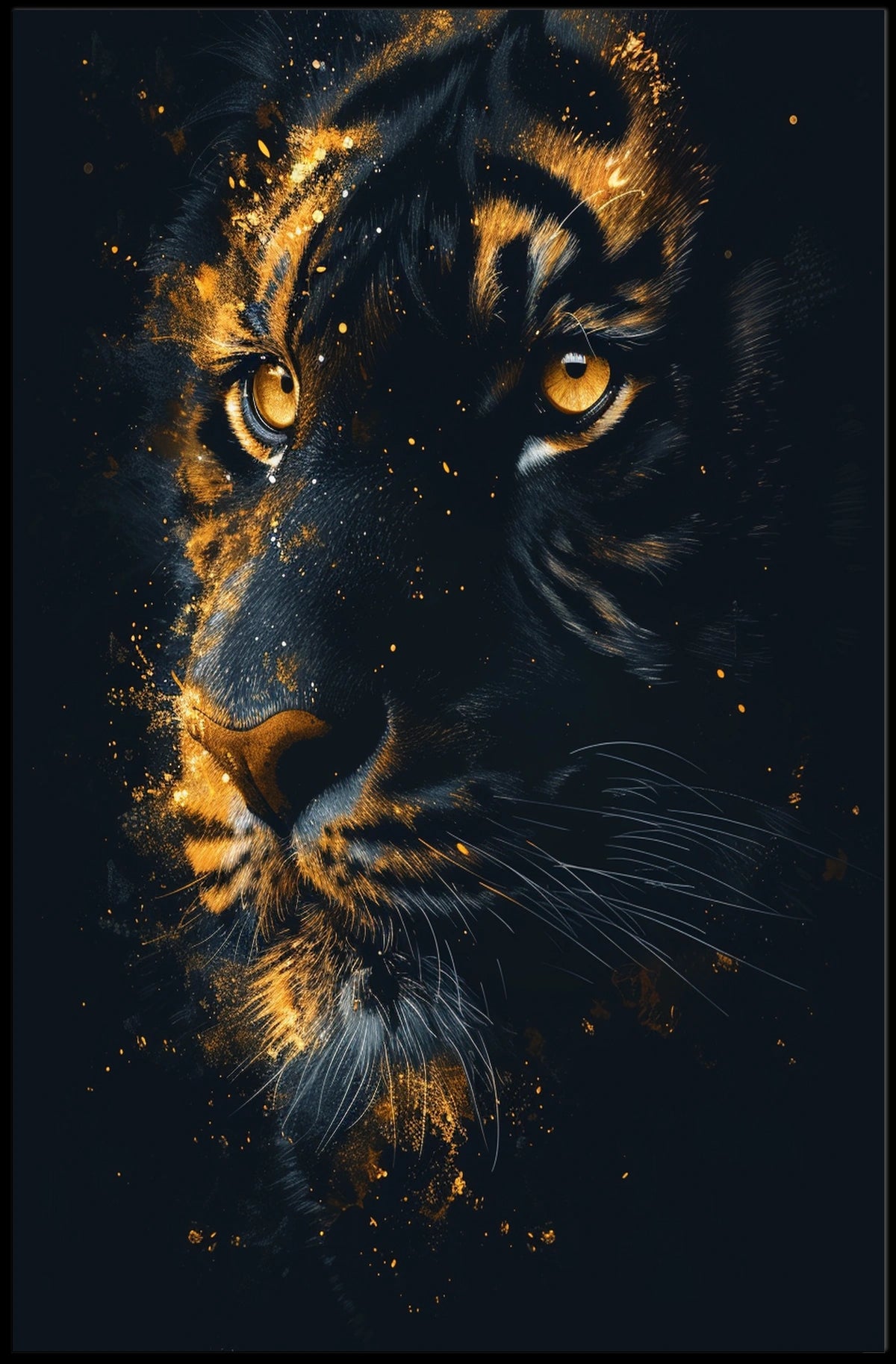 Majestic Tiger Portrait Poster