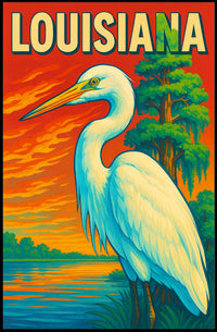 Louisiana Wildlife Poster