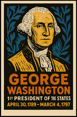 George Washington 1st President Poster