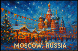 Moscow, Russia Winter Wonderland Poster