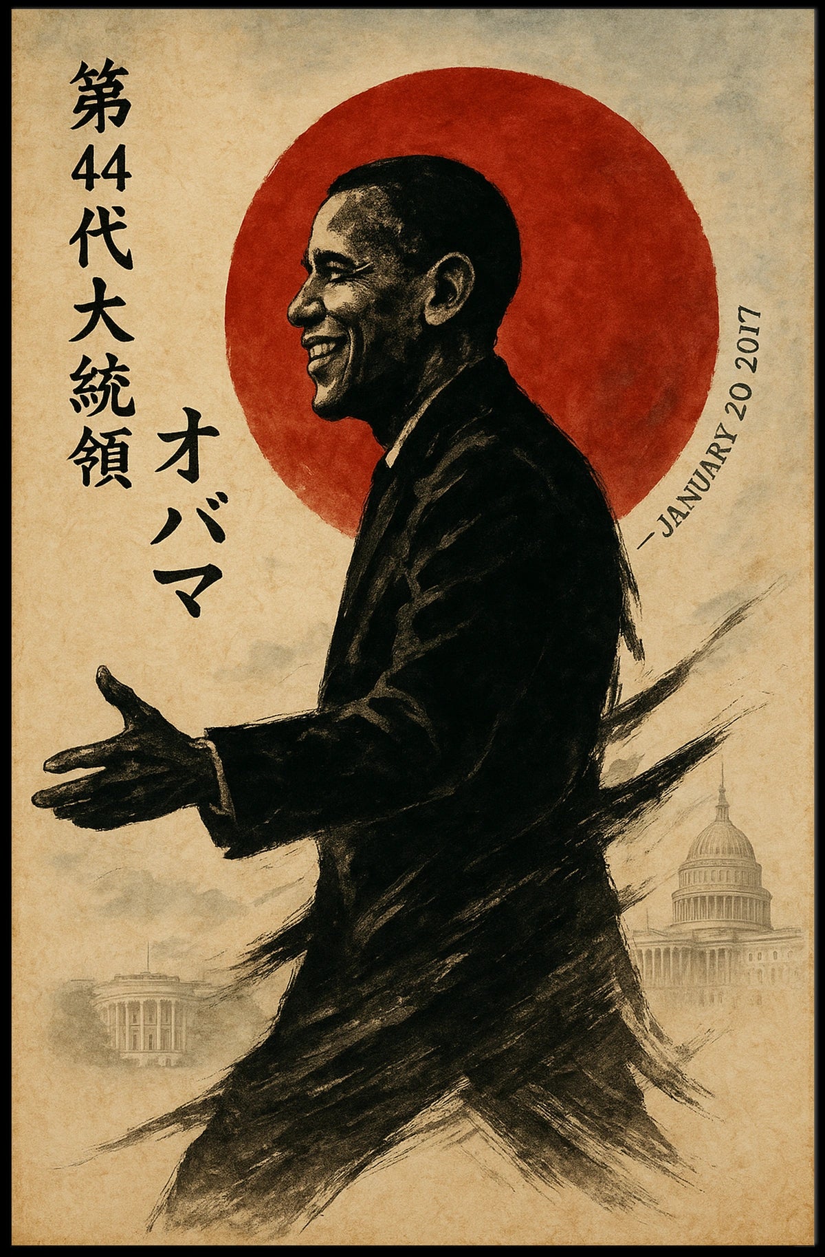 Dynamic Political Profile Poster: Capitol Hill & White House Theme