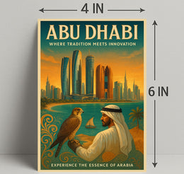 Abu Dhabi Tradition and Innovation Cultural or Heritage Poster