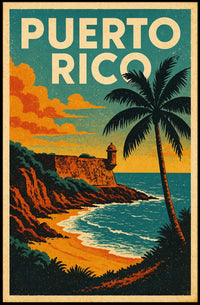 Puerto Rico Travel Poster