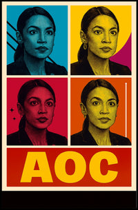 AOC Pop Art Portrait Poster