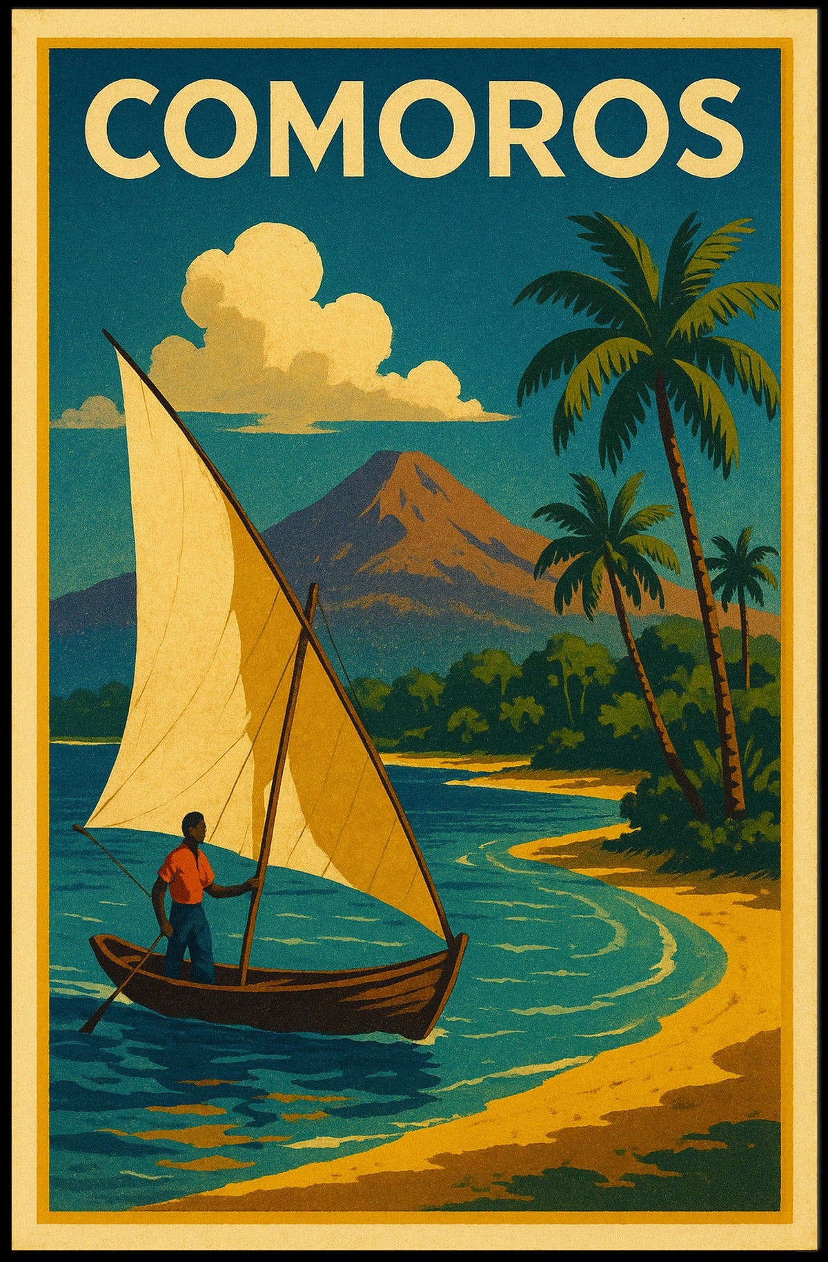Comoros Island Paradise Poster